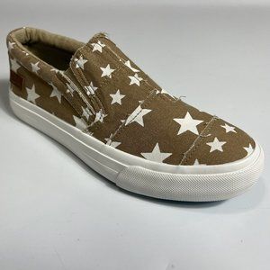 Blowfish Malibu Maddox Comfort Slip On Shoe Women's Size 7.5 Cream Coffee Galaxy